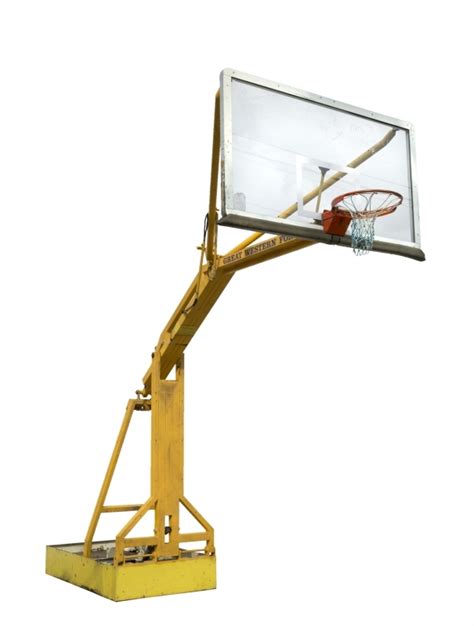 A basketball is a spherical ball used in basketball games. . Used basketball hoop